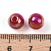 Electroplate Pearlized Glass Pearl Beads EGLA-T021-14B-08-3