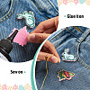 40Pcs 8 Styles Easter Polyester Cloth Sew On Ornament Accessories PATC-TA0001-62-5