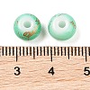 Opaque Spray Painted Glass Beads GLAA-G118-01I-3