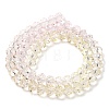 Transparent Painted Glass Beads Strands X1-DGLA-A034-T6mm-A25-5
