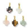 Natural Mixed Stone Pendants PALLOY-JF05633-1