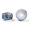Transparent Electroplate Glass Beads Strands EGLA-YWC0001-10mm-02-4