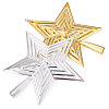 2Pcs 2 Colors Plastic Star Tree Top Decoration KY-TA0001-69-2