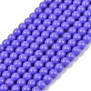 Painted Glass Bead Strands X-DGLA-S071-8mm-B41-4