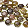 Natural Agate Beads Strands G-A321-L04-01-3