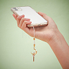 1 Set Alloy Rhinestone Cell Phone Charms Chain HJEW-BC0001-33-5