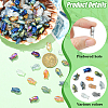 100Pcs Electroplate Transparent Glass Beads EGLA-YW0005-28A-5