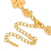 304 Stainless Steel Small Daisy Flower Link Necklaces for Women NJEW-Z040-02G-3
