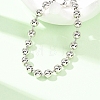 Brass Ball Link Chain Bracelets for Women BJEW-H640-02A-P-1