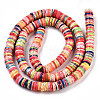 Handmade Polymer Clay Beads Strand X-CLAY-T018-04D-2