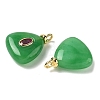 Dyed Natural White Jade Pendants G-H328-04G-B10-2