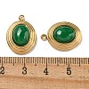 Natural Green Jade Dyed Pendants STAS-L025-007G-03-3