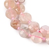 Natural Cherry Blossom Agate Beads Strands G-B094-A02-01-3