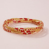 5Pcs Boho Glass Seed Multi-Strand Beaded Stretch Bracelet XH2796-2