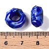 Two Tone Glass European Beads GDA009-8-3