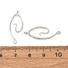 Textured Brass Connect Charms KK-CBAD6B8-02P-3