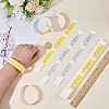 200Pcs 2 Colors VIP PP Plastic Waterproof Bracelets BJEW-SP0001-33-3