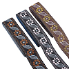 10.5M 3 Styles Ethnic Style Embroidery Polyester Ribbons OCOR-FG0001-43-1