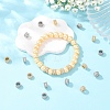10Pcs 2 Colors Brass Micro Pave Cubic Zirconia European Beads KK-YW0004-30-4