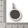 304 Stainless Steel Pendants STAS-Z073-17EB-3