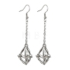 Natural Gemstone Dangle Earrings EJEW-JE05554-02-3