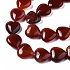 Natural Red Agate Beads Strands G-S364-097-3