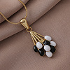 316 Surgical Stainless Steel Enamel White and Black Balloon Pendant Necklaces for Women GY8430-1