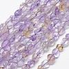 Natural Ametrine Beads Strands G-F521-22-1