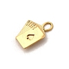 304 Stainless Steel Pendants STAS-P411-02E-G-2