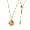 Brass Evil Eye Pendant Necklaces JK0214-5