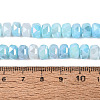 Electroplate Crackle Imitation Jade Glass Beads Strands EGLA-Q135-01A-C03-4
