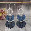 Imitation Leather & Zinc Alloy Dangle Earrings WG32886-02-1