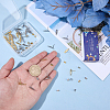 40Pcs 2 Colors 201 Stainless Steel Oval Stud Earring Findings STAS-SC0021-23-3