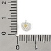 925 Sterling Silver Micro Pave Cubic Zirconia Pendants STER-Q002-02B-3