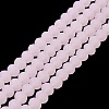 Imitation Jade Solid Color Glass Beads Strands EGLA-A034-J3mm-MD-M-4