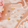 24Pcs 4 Colors 201 Stainless Steel Stud Earring Findings STAS-FH0001-78-4