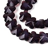 Opaque Glass Beads Strands GLAA-N073-01J-3