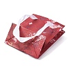Flower Oil Painting Print Rectangle Paper Gift Storage Bags with Ribbon Handles ABAG-A011-01E-3