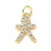 Brass Micro Pave Cubic Zirconia Charms LS-KK-I383-05G-03-1