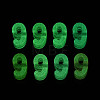 Luminous Frosted Transparent Acrylic Beads TACR-T029-21J-4