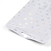 Rectangle Glitter Holographic Plastic Yin-yang Zip Top Gift Bags OPP-E004-01B-C02-3