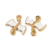 304 Stainless Steel Enamel Pendants STAS-G370-01G-03-2