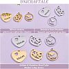 Unicraftale 12Pcs 6 Style 304 Stainless Steel Pendants STAS-UN0039-83-6