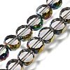 Electroplated Transparent Glass Beads Strands GL-CBA98F0-06A-03-1