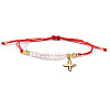 304 Stainless Steel Cross Charm Bracelets NZ8647-4-1
