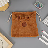 Cartoon Capybara Plush Packing Pouches Drawstring Bags PW-WG625BA-04-1