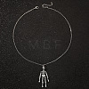 Punk Style Skeleton Skull Alloy Pendant Necklaces WH-WGF5A97-01-4
