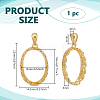 1Pc Sterling Silver Basket Pendant Settings STER-BC0003-15C-G-2