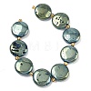 Electroplated Natural Druzy Geode Crystal Beads Strands G-G459-04H-2