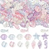 832Pcs 4 Colors Ocean Theme Transparent Acrylic Beads TACR-YW0003-39-1